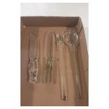 Art Deco Pressed Glass Cutlery