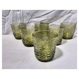Anchor Hocking Avocado Green Juice Glasses