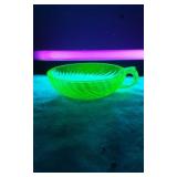 Imperial Glass Depression Twisted Optic Bowl