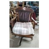 Vintage wood Desk chair
