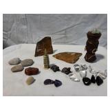 Picture Jasper and Assortment of Polished Stones