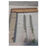 A.E. Lewis and Co. Floraine Serving Knives with