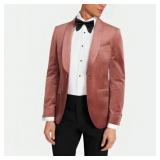 Men's Ellington Rose Pink Shawl Lapel Tuxedo Coat