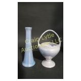 Weller ice blue Lustre vases