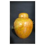 Orange Lustre vase