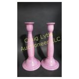 Weller Lustre candle sticks