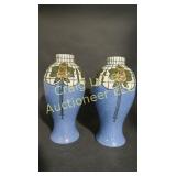 2 Bursley Limited Trellis vase ,Frederick Rhead,