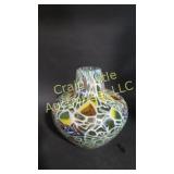 Art glass vase - large bulbous vase