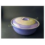 Blue Lustre art deco baking dish - Franufelter