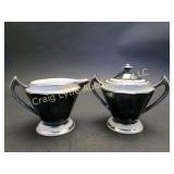 Art deco sugar & creamer dishes Fraunfelter