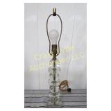 single glass lamp - made in chesolovakia