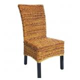 Banana Leaf Chair Set 2 Pcs Brown French Country