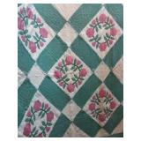 Antique "Wreath of Roses" Quilt