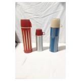 3 Vintage Thermos