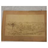 Sketch of Cincinnati Bond Hill in 1874