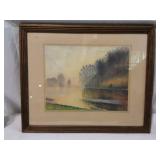 Delaware Water Gap 1933 Colored Pencil