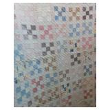 Vintage "Nine Patch" Quilt with Boarder