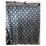 Antique 19th Century Americana Woven Coverlet