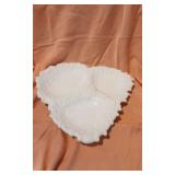 Lefton Heart Shaped 3 Compartment Serving Platter