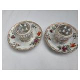 Vintage Handpainted Votive Candle Holders