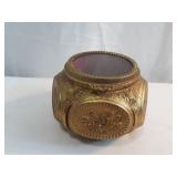 Victorian Ormolu Gold Filgree Jewelry Casket