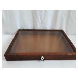 Wooden Tabletop Shadowbox Display Cabinet