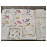 Vintage Hand Embroidered Ladies Hankins