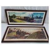 Framed Antique Hamilton Ellis Railway Prints