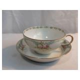 Antique Limoges France Cup & Saucer Set