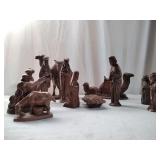Vintage Ceramic Nativity Set 13Pcs.