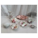 Antique Lefton Rose Pitcher & More Rose