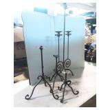 Wrought Iron Candle Holders and
