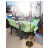 Vintage Brass Clamshell Floor Lamp