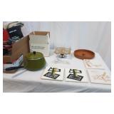 Vintage Enameled Cook pot and more