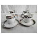 Rosenthal Demitasse Bone China Cups and Saucers