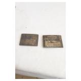 Brass Budweiser Buckles