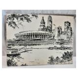 Cincinnati Riverfront Stadium by Caroline Williams