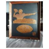 RARE New York Giants Acrometal Copper Plaque