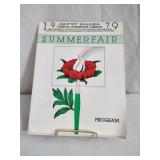 1979 Summerfair Program