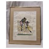 LeRoy Neiman Print with NFL Alumni Signatures
