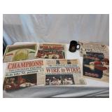 1990 Cincinnati Reds & Pete Rose Newspapers