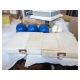 Vintage Bases and Batting Helmets