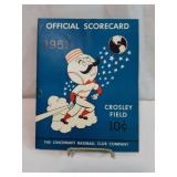1957 The Cincinnati Baseball Club Scorecard