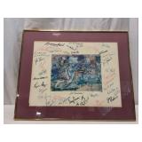LeRoy Neiman Print with NFL Alumni Signatures