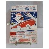 1956 Redlegs Scorebook & Opening Game Ticket Stub