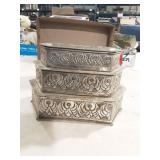 John Richard 3 Tier Metal Box
