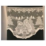 Collectible Handmade Lace Christmas Table Banner