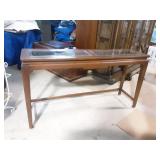 Wood and Glass Occasional Table