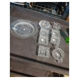 Lead Crystal Ashtray and Glass items.