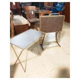 Retro TV Trays and Stand